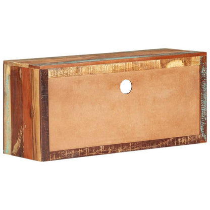 Meuble TV vidaXL 88x30x40 cm bois de récupération massif