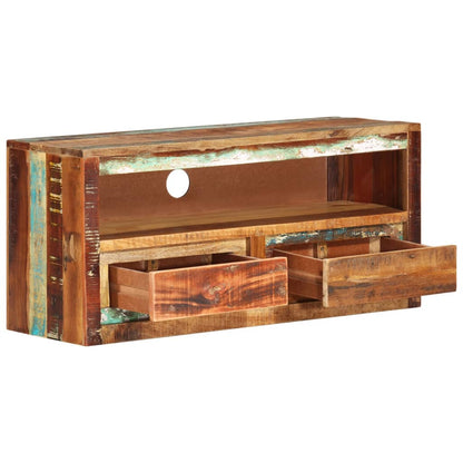 Meuble TV vidaXL 88x30x40 cm bois de récupération massif