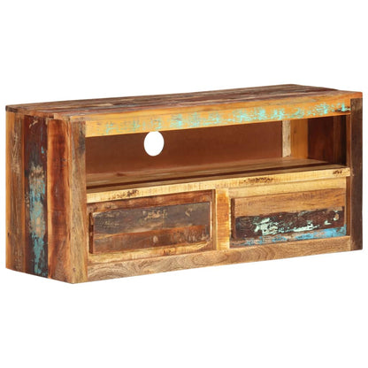 Meuble TV vidaXL 88x30x40 cm bois de récupération massif
