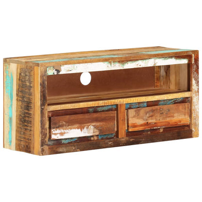 Meuble TV vidaXL 88x30x40 cm bois de récupération massif