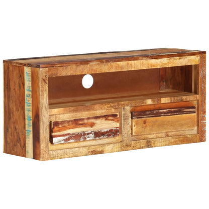 Meuble TV vidaXL 88x30x40 cm bois de récupération massif