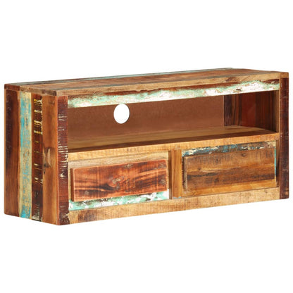 Meuble TV vidaXL 88x30x40 cm bois de récupération massif