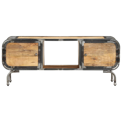 vidaXL Meuble TV 110x30x42 cm Bois de manguier massif