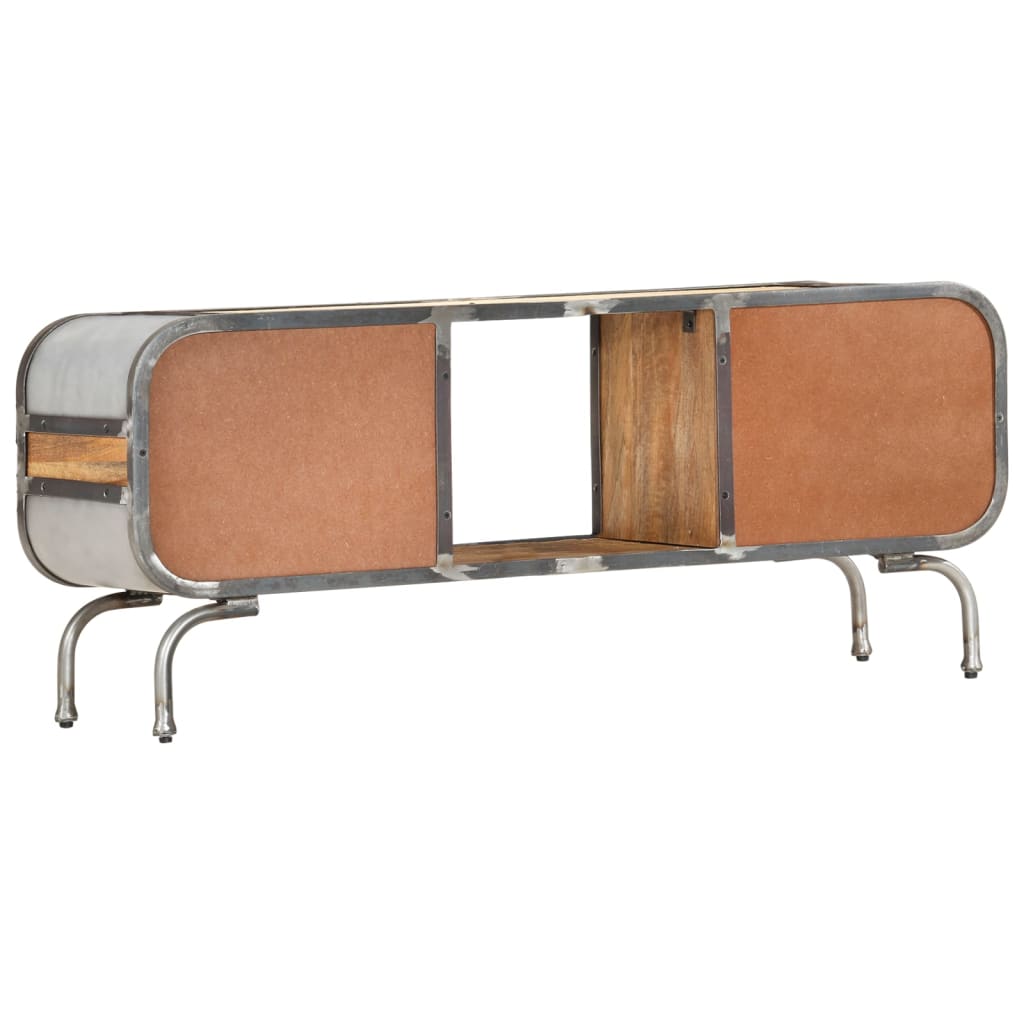 vidaXL Meuble TV 110x30x42 cm Bois de manguier massif