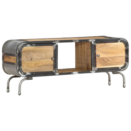 vidaXL Meuble TV 110x30x42 cm Bois de manguier massif