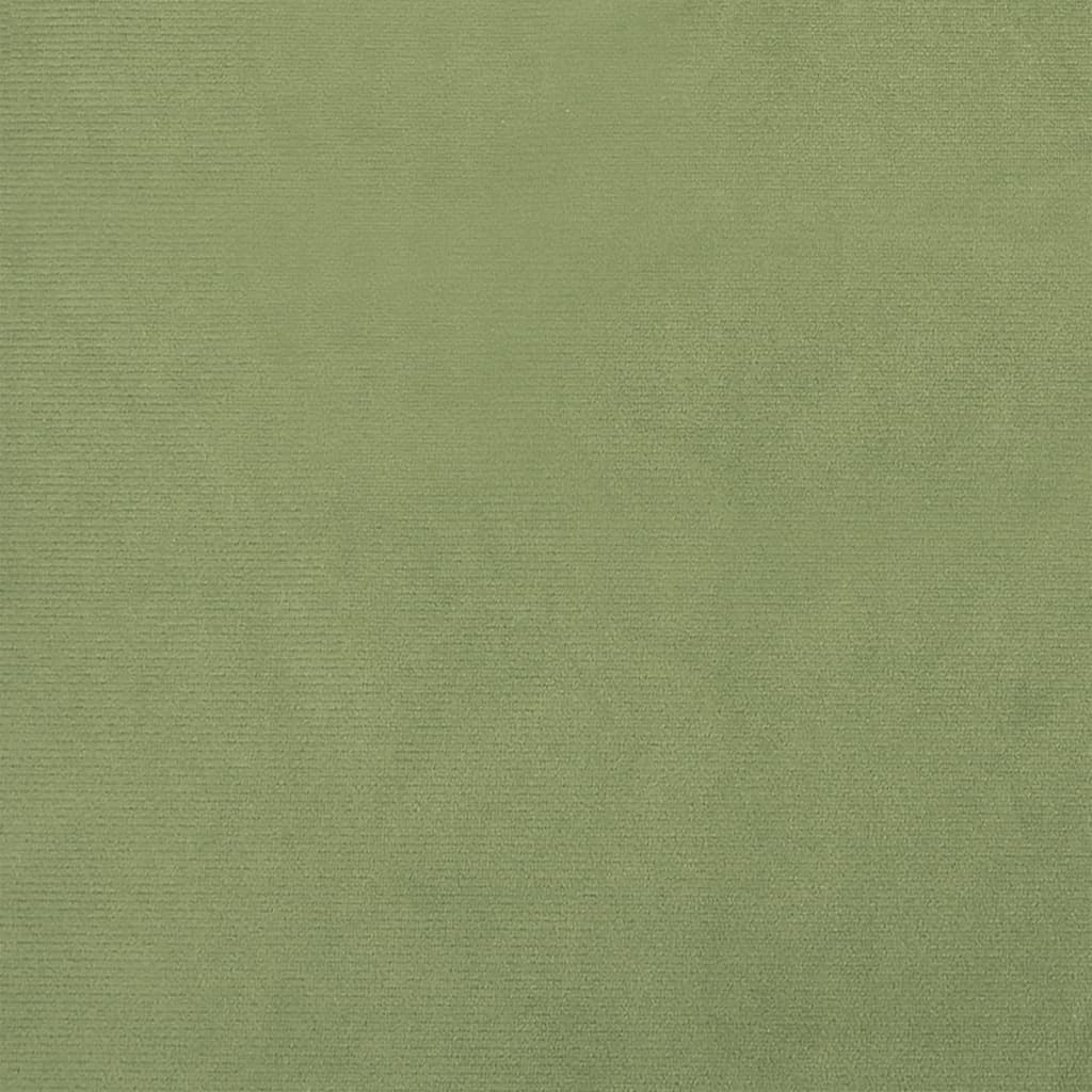 Runder Aufbewahrungshocker Senfgrün Samt 31 x 37 cm