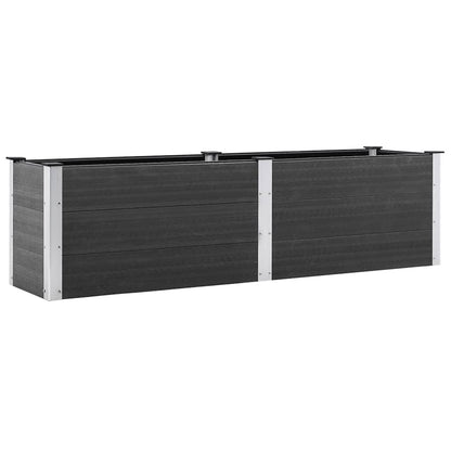 vidaXL Garten-Hochbeet 200x50x54 cm WPC Grau