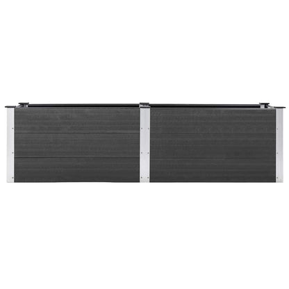 vidaXL Garten-Hochbeet 200x50x54 cm WPC Grau