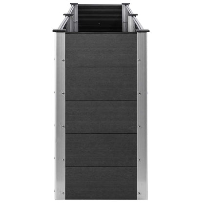 vidaXL Garten-Hochbeet 200x50x91 cm WPC Grau