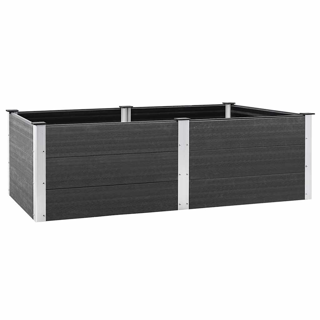 vidaXL Garten-Hochbeet 200x100x54 cm WPC Grau