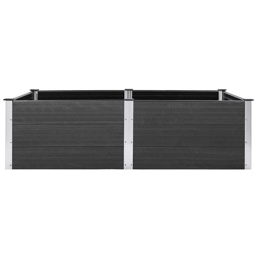 vidaXL Garten-Hochbeet 200x100x54 cm WPC Grau