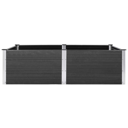 vidaXL Garten-Hochbeet 200x100x54 cm WPC Grau