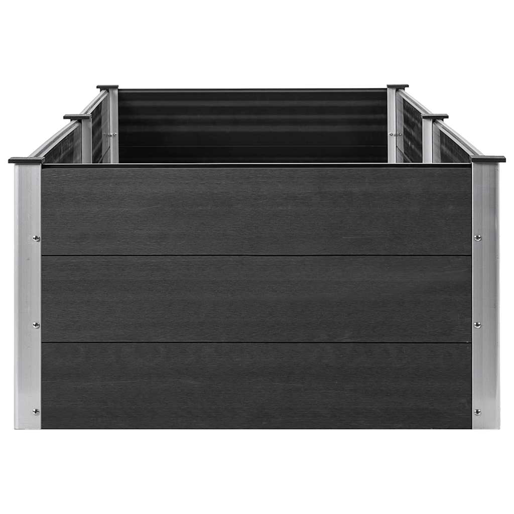 vidaXL Garten-Hochbeet 200x100x54 cm WPC Grau