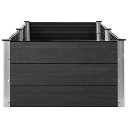 vidaXL Garten-Hochbeet 200x100x54 cm WPC Grau
