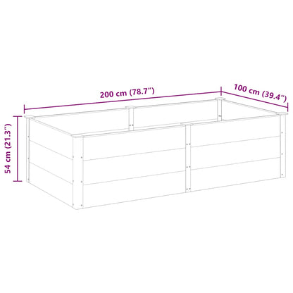 vidaXL Garten-Hochbeet 200x100x54 cm WPC Grau