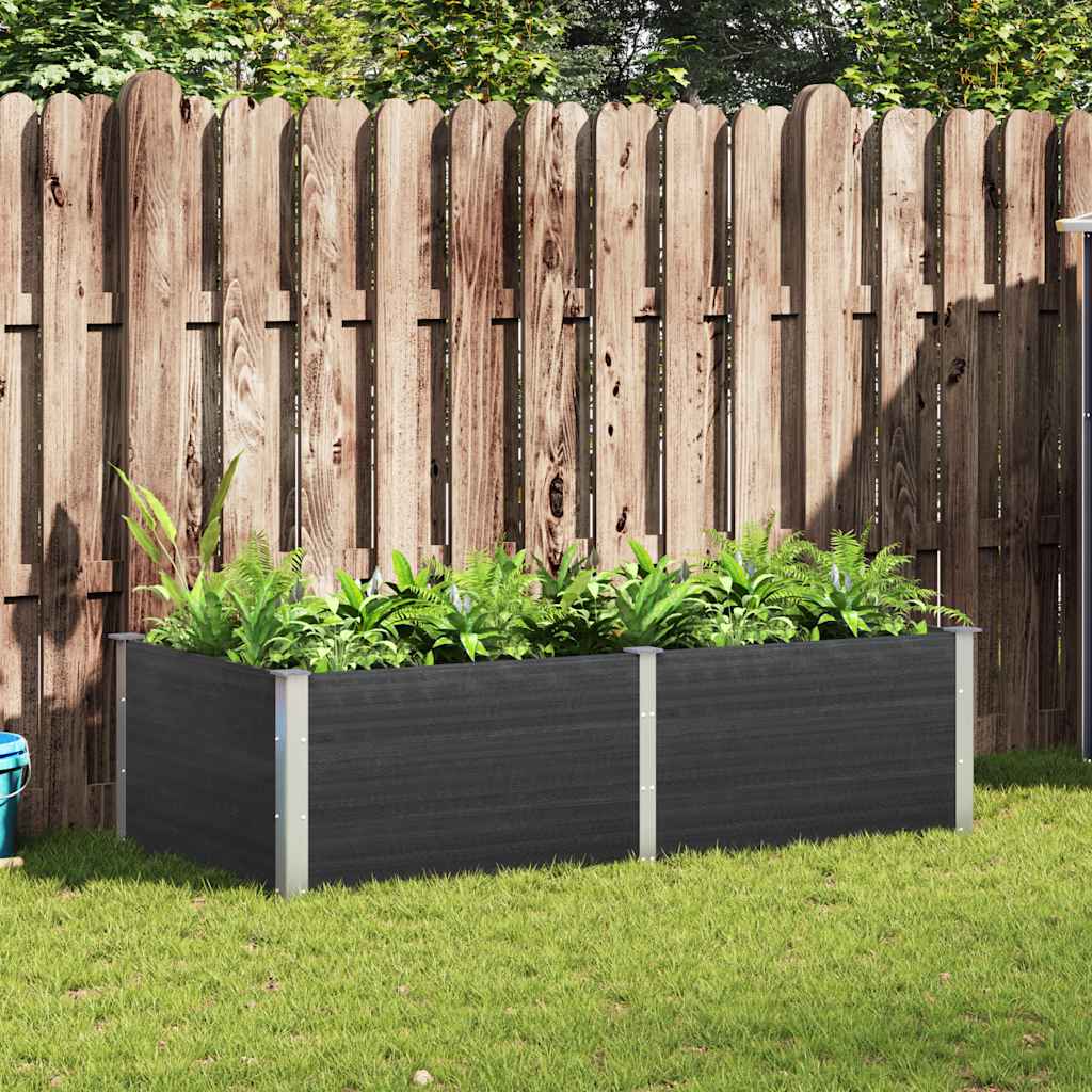 vidaXL Garten-Hochbeet 200x100x54 cm WPC Grau