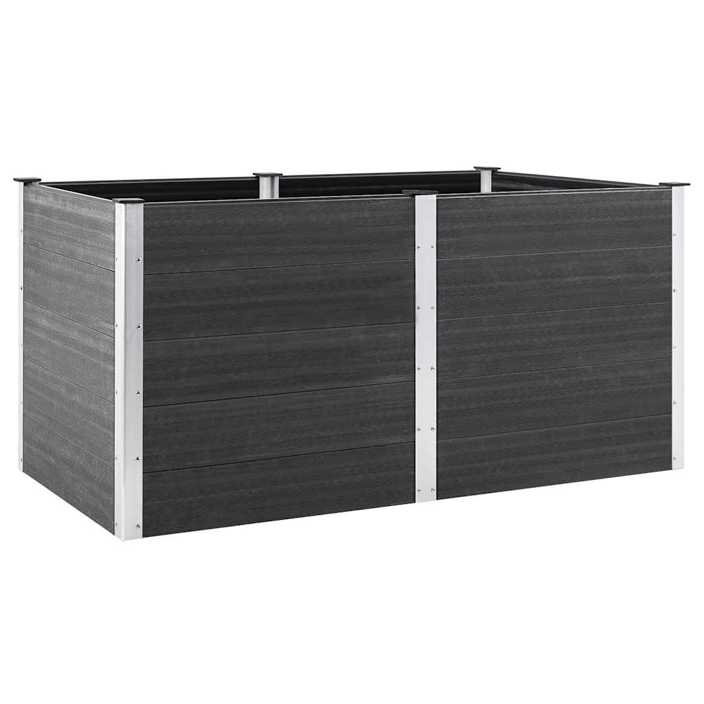 vidaXL Garten-Hochbeet 200x100x91 cm WPC Grau