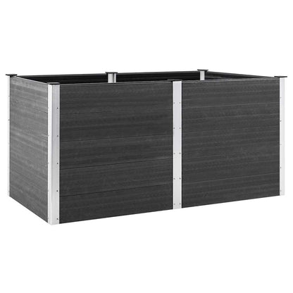vidaXL Garten-Hochbeet 200x100x91 cm WPC Grau