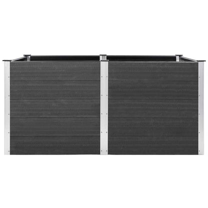 vidaXL Garten-Hochbeet 200x100x91 cm WPC Grau