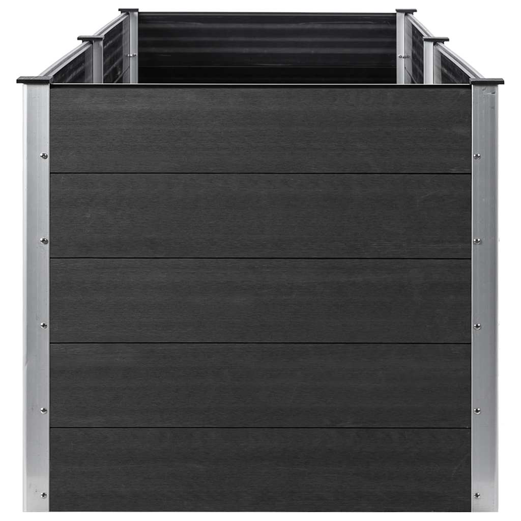vidaXL Garten-Hochbeet 200x100x91 cm WPC Grau