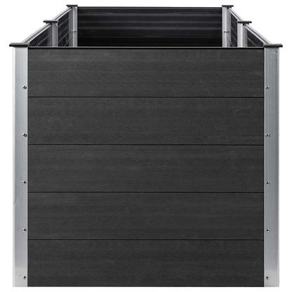 vidaXL Garten-Hochbeet 200x100x91 cm WPC Grau