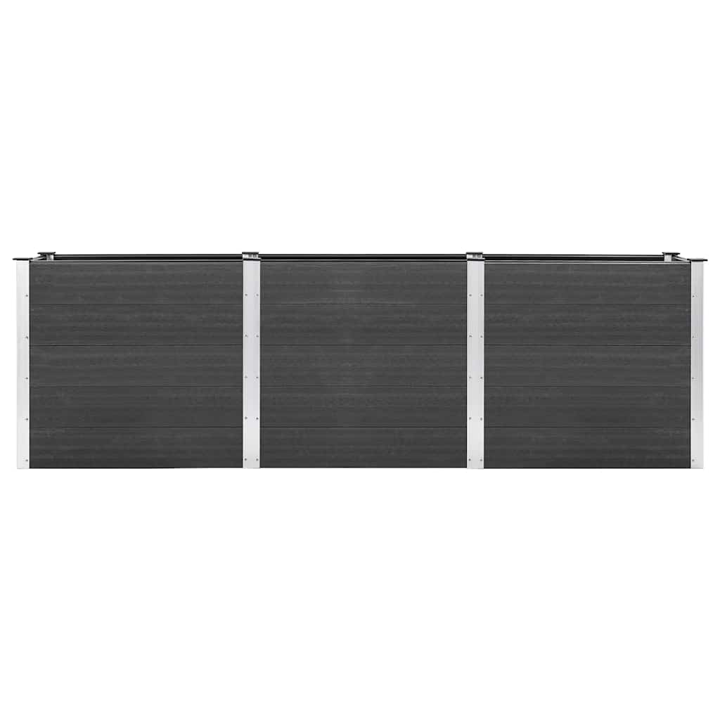 vidaXL Carré potager gris 300x50x91 cm WPC