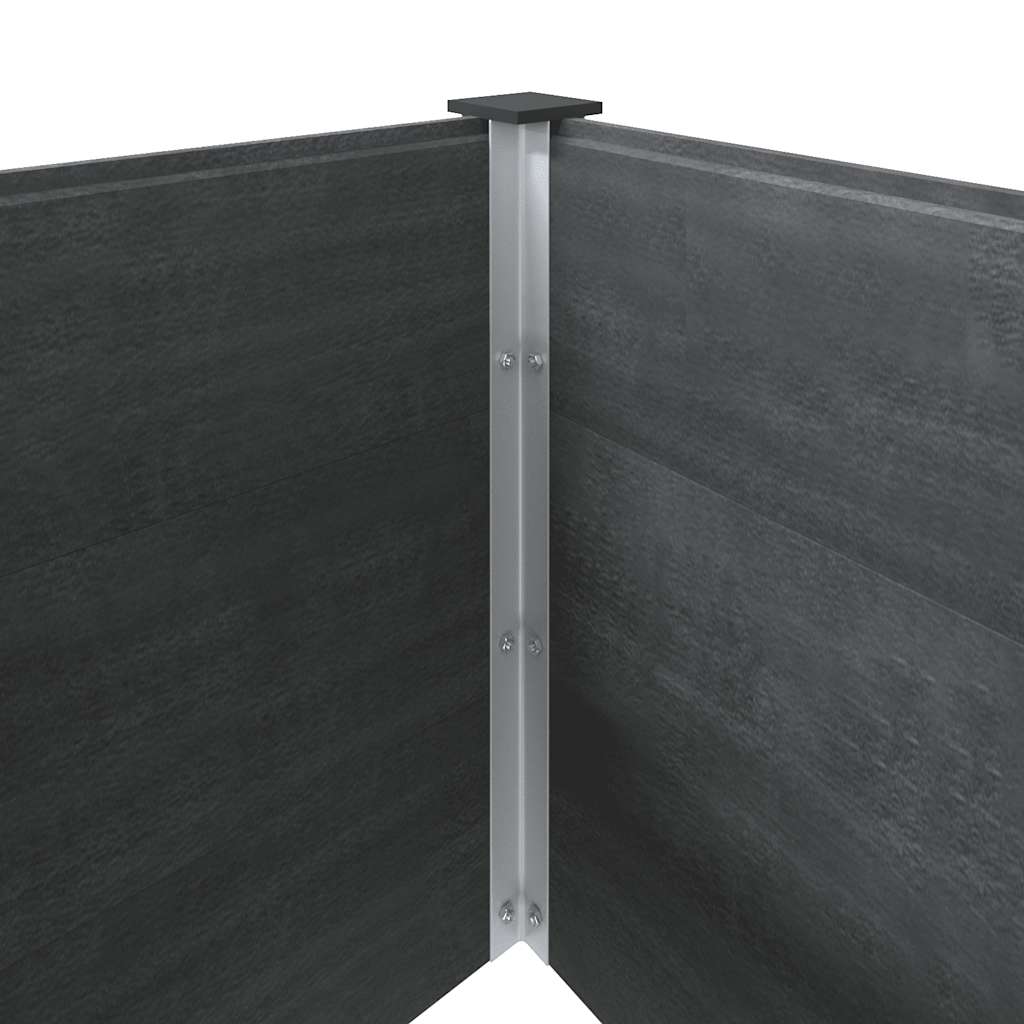 vidaXL Carré potager gris 300x50x91 cm WPC