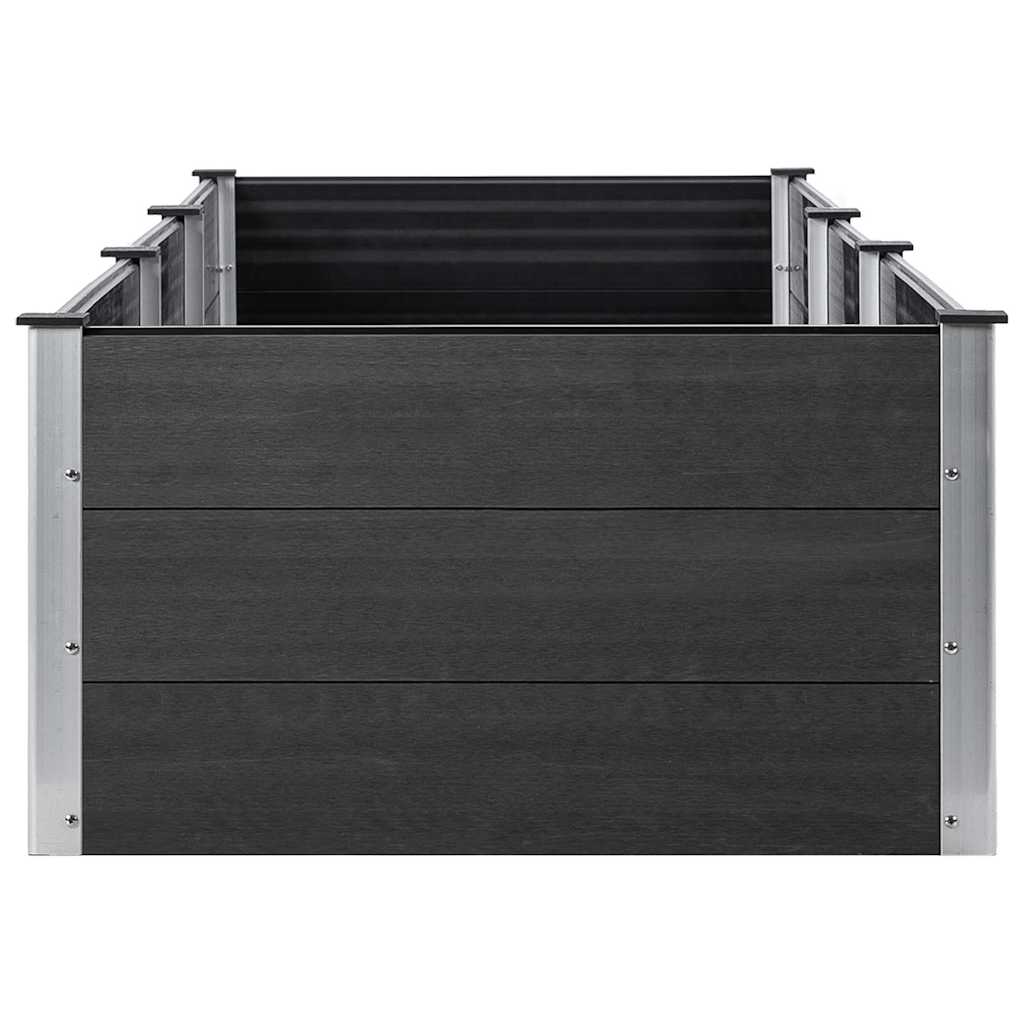 vidaXL Carré potager gris 300x100x54 cm WPC