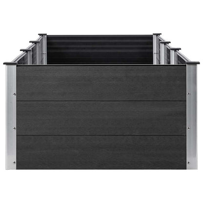 vidaXL Carré potager gris 300x100x54 cm WPC