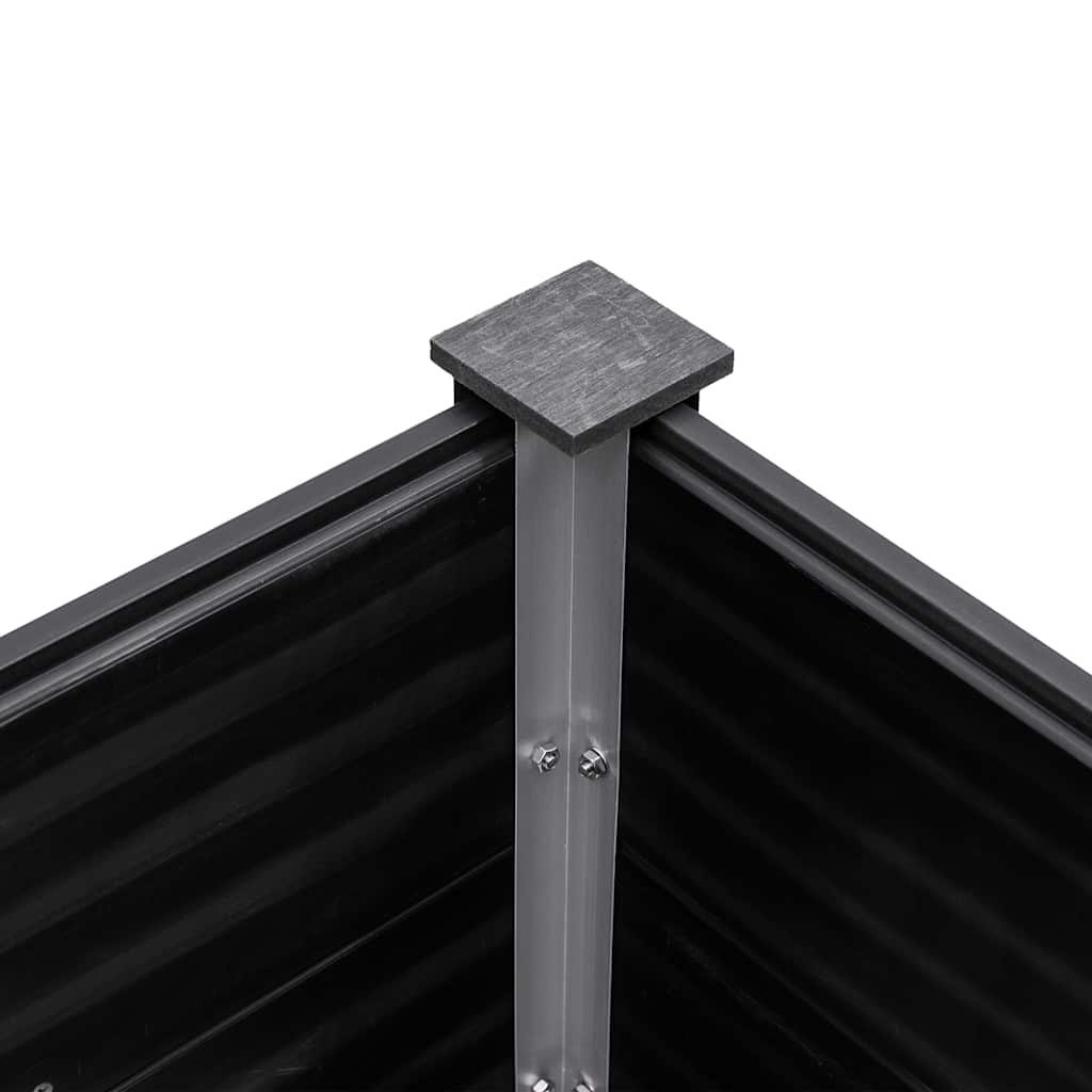vidaXL Carré potager gris 300x100x54 cm WPC