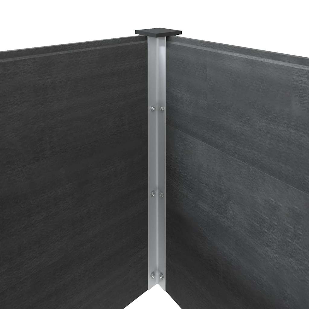 vidaXL Carré potager gris 300x100x54 cm WPC