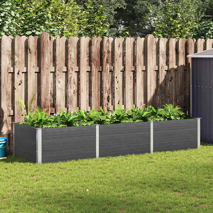 vidaXL Carré potager gris 300x100x54 cm WPC