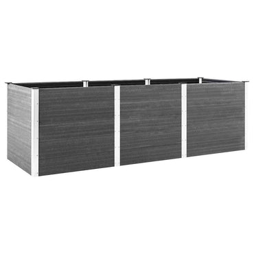 vidaXL Carré potager de jardin 300x100x91 cm WPC Gris