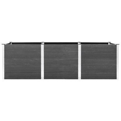 vidaXL Garten-Hochbeet 300x100x91 cm WPC Grau