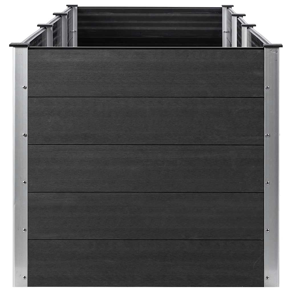 vidaXL Garten-Hochbeet 300x100x91 cm WPC Grau