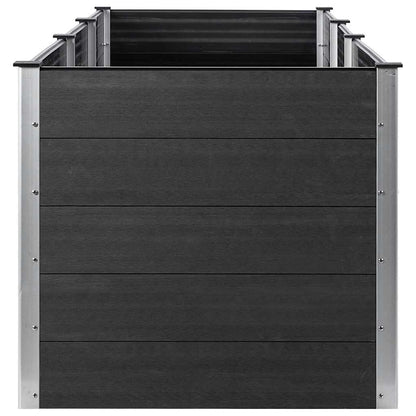 vidaXL Garten-Hochbeet 300x100x91 cm WPC Grau