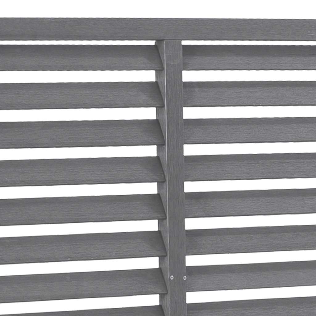 vidaXL Lamellenzaun WPC 180x180 cm Grau