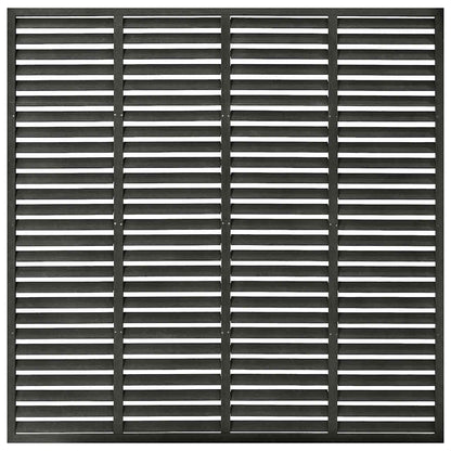 vidaXL Lamellenzaun WPC 180x180 cm Dunkelgrau