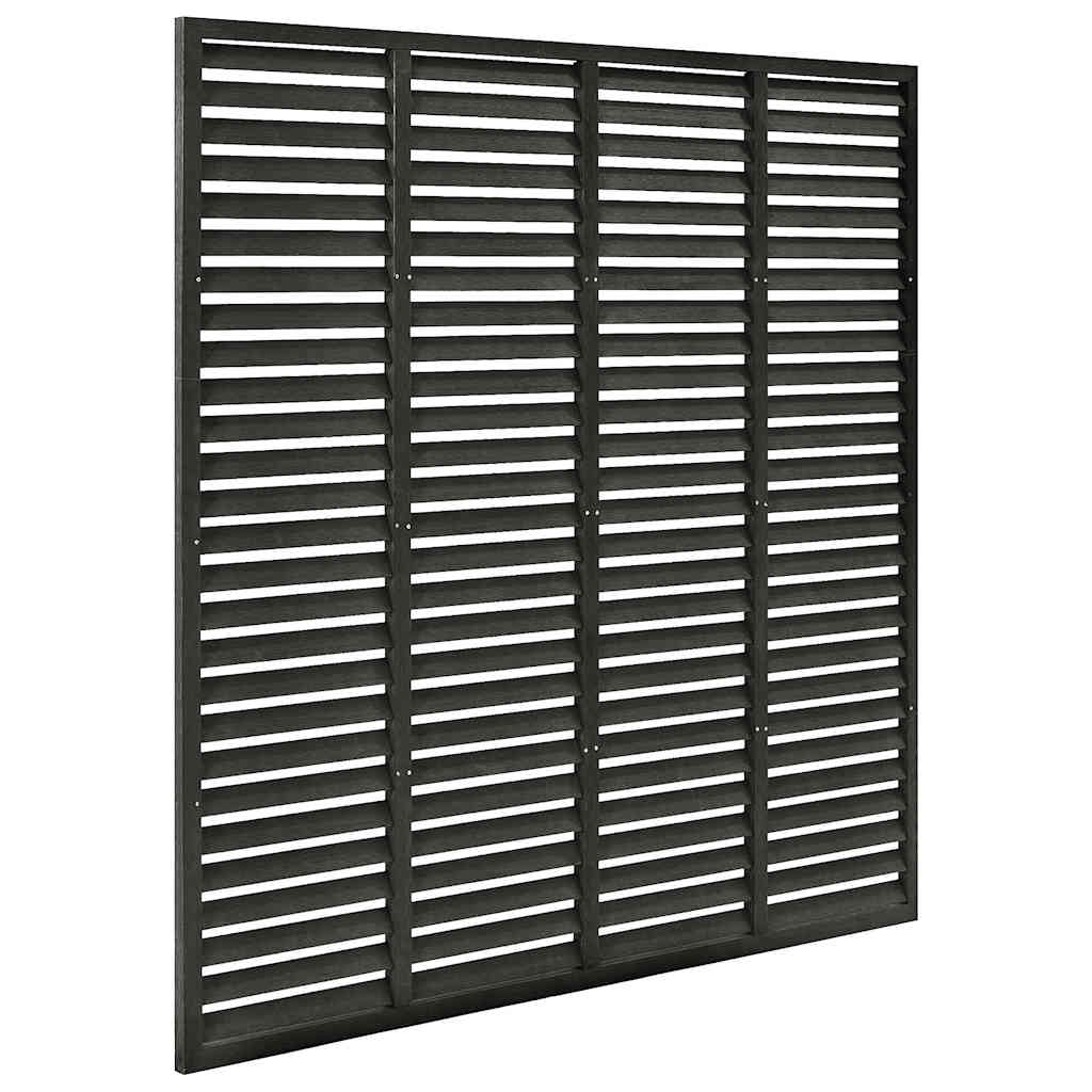 vidaXL Lamellenzaun WPC 180x180 cm Dunkelgrau