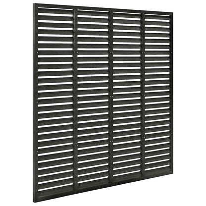 vidaXL Lamellenzaun WPC 180x180 cm Dunkelgrau