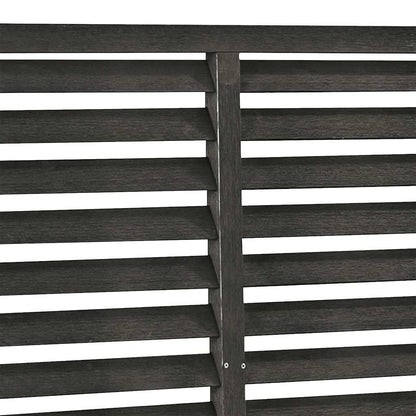 vidaXL Lamellenzaun WPC 180x180 cm Dunkelgrau
