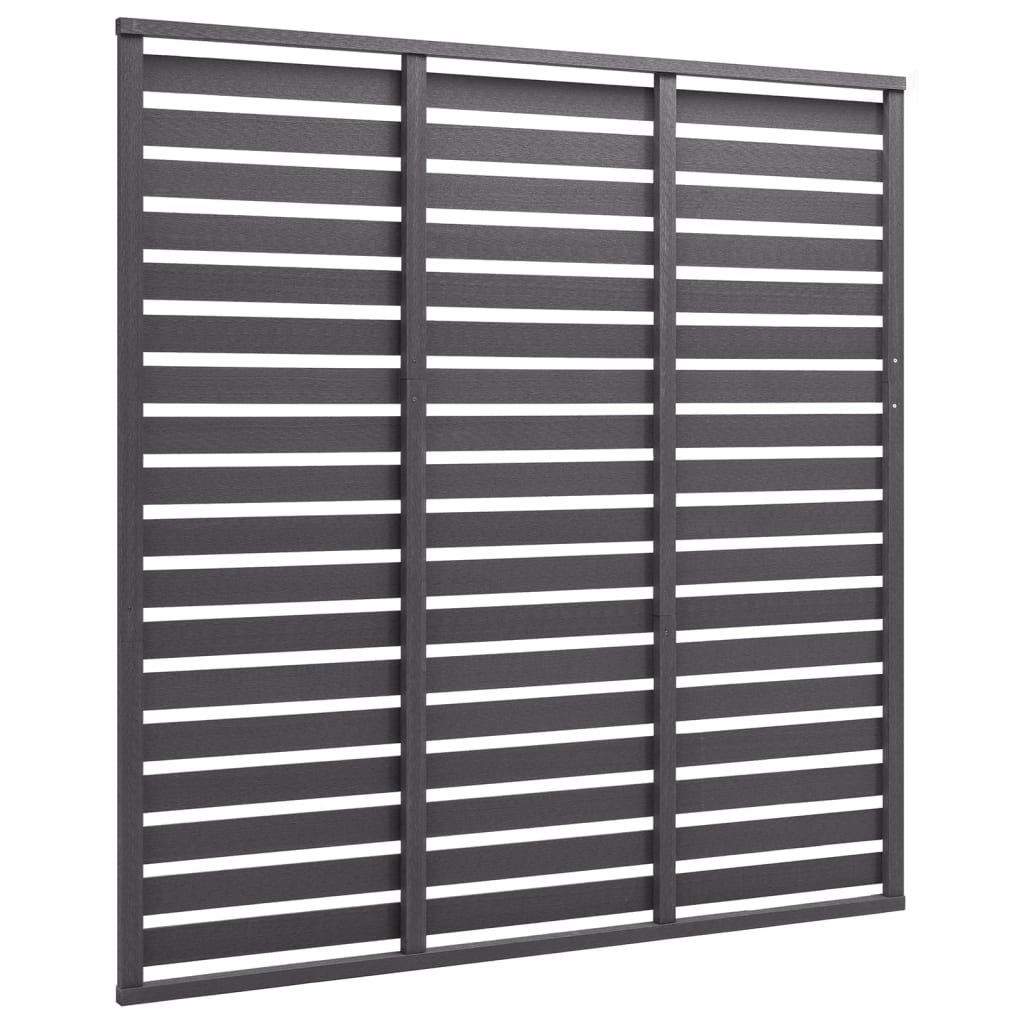 vidaXL Panneau de clôture en WPC 180x180 cm Gris