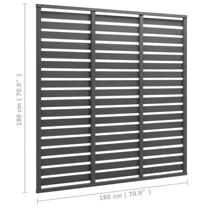 vidaXL Panneau de clôture en WPC 180x180 cm Gris