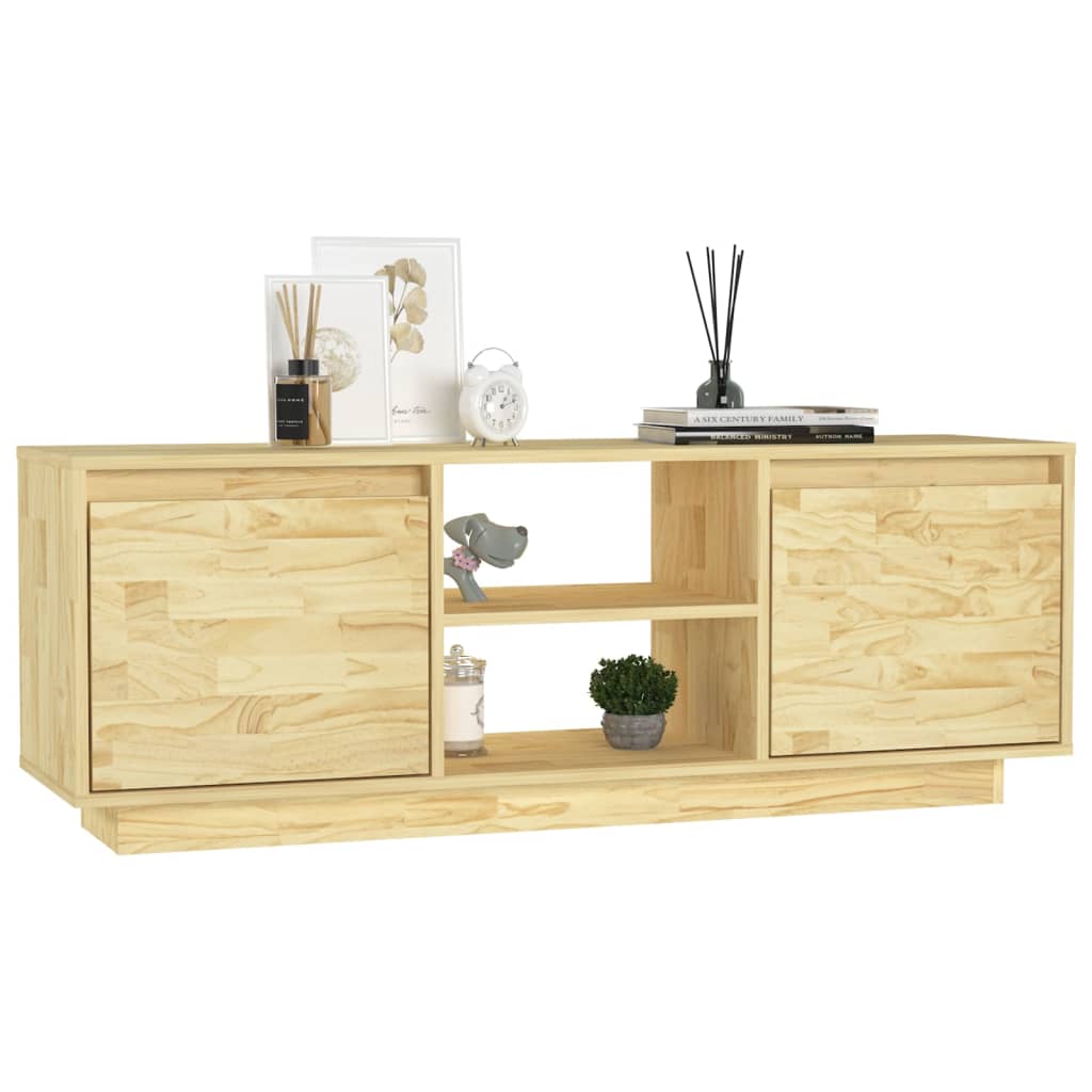 vidaXL Meuble TV 110x30x40 cm Bois de pin massif