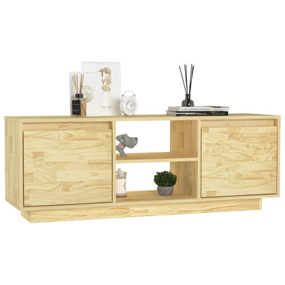 vidaXL Meuble TV 110x30x40 cm Bois de pin massif