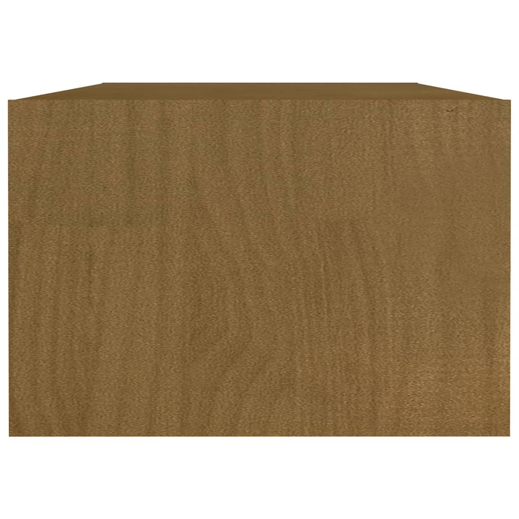 vidaXL Couchtisch Honigbraun 110x50x34 cm Massivholz Kiefer