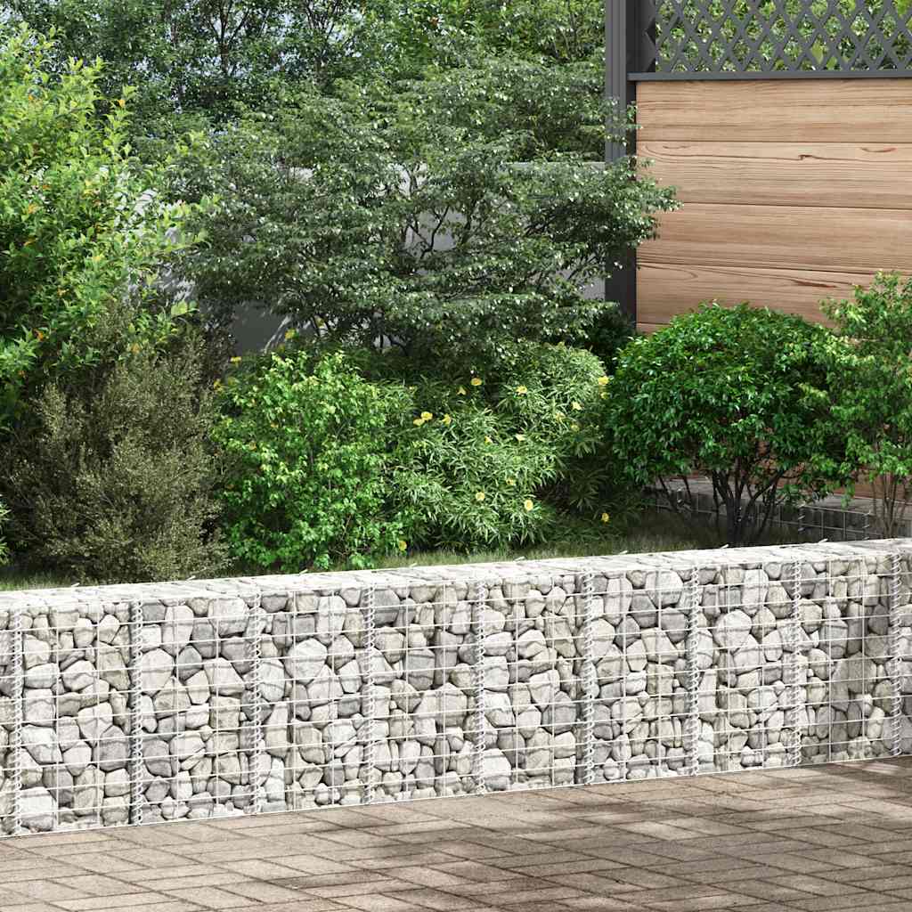 vidaXL Gabionen-Hochbeete 3 Stk. 30x30x50 cm Eisen