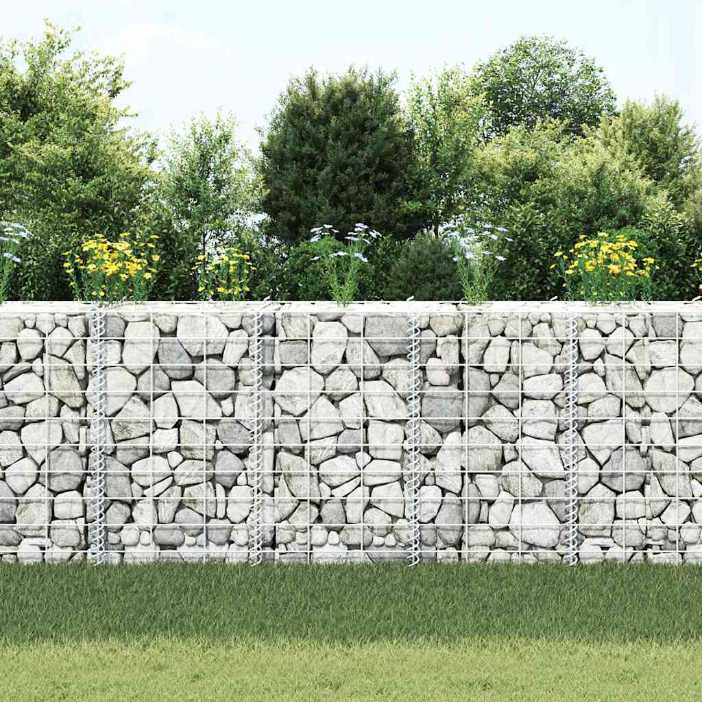 vidaXL Gabionen-Hochbeete 3 Stk. 30x30x50 cm Eisen