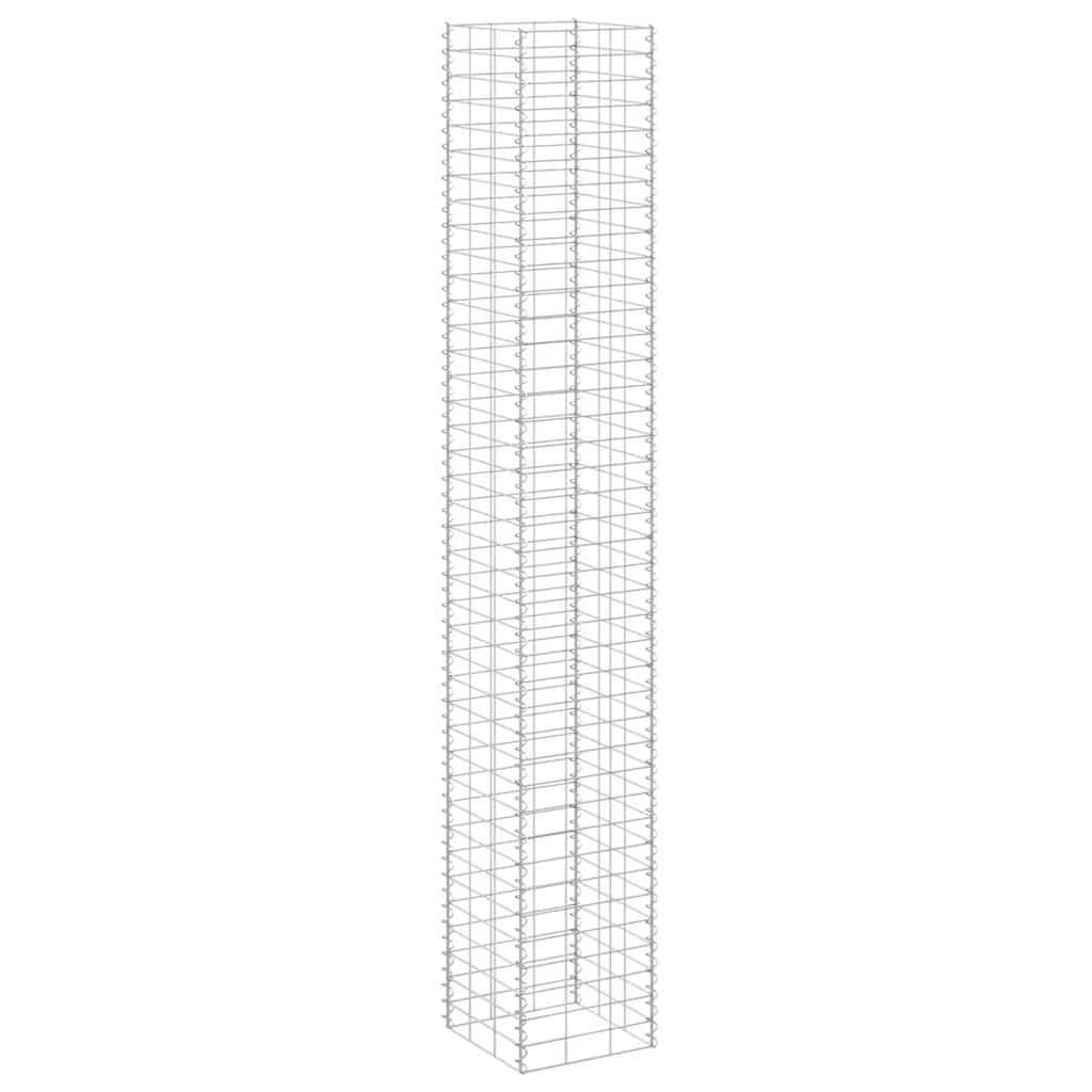 vidaXL Gabionen-Hochbeete 3 Stk. 30x30x200 cm Eisen