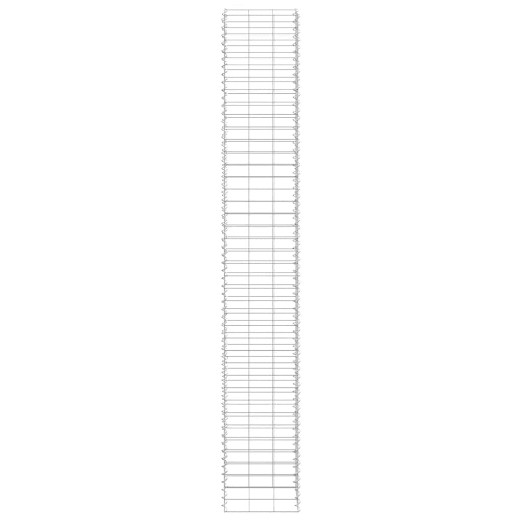 vidaXL Gabionen-Hochbeete 3 Stk. 30x30x200 cm Eisen